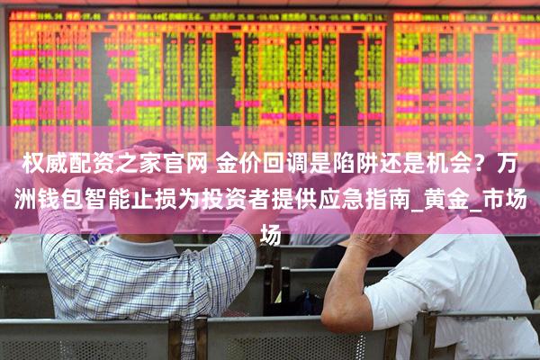 权威配资之家官网 金价回调是陷阱还是机会？万洲钱包智能止损为投资者提供应急指南_黄金_市场