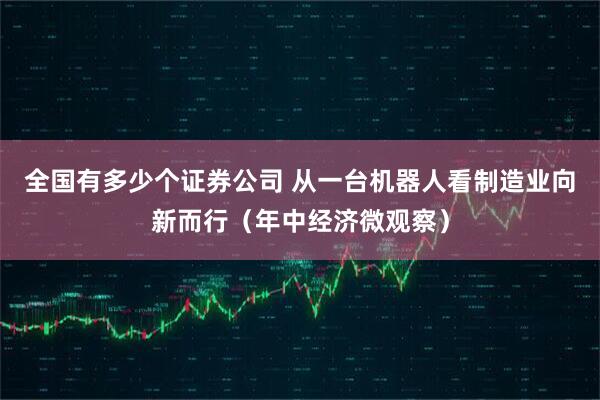 全国有多少个证券公司 从一台机器人看制造业向新而行（年中经济微观察）
